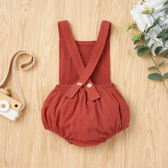 Square Neck Crisscross Romper