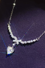 1 Carat 925 Sterling Silver Moissanite Necklace - Admiresty