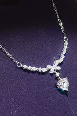 1 Carat 925 Sterling Silver Moissanite Necklace - Admiresty