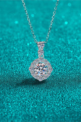 1 Carat Moissanite 925 Sterling Silver Necklace - Admiresty