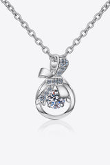 1 Carat Moissanite 925 Sterling Silver Necklace - Admiresty