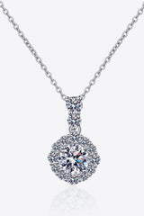 1 Carat Moissanite 925 Sterling Silver Necklace - Admiresty