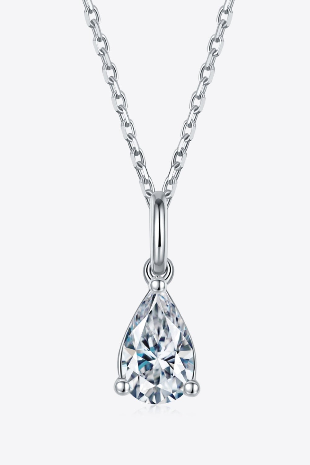 1 Carat Moissanite 925 Sterling Silver Necklace - Admiresty