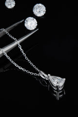 1 Carat Moissanite 925 Sterling Silver Necklace - Admiresty