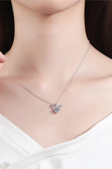 1 Carat Moissanite 925 Sterling Silver Necklace - Admiresty