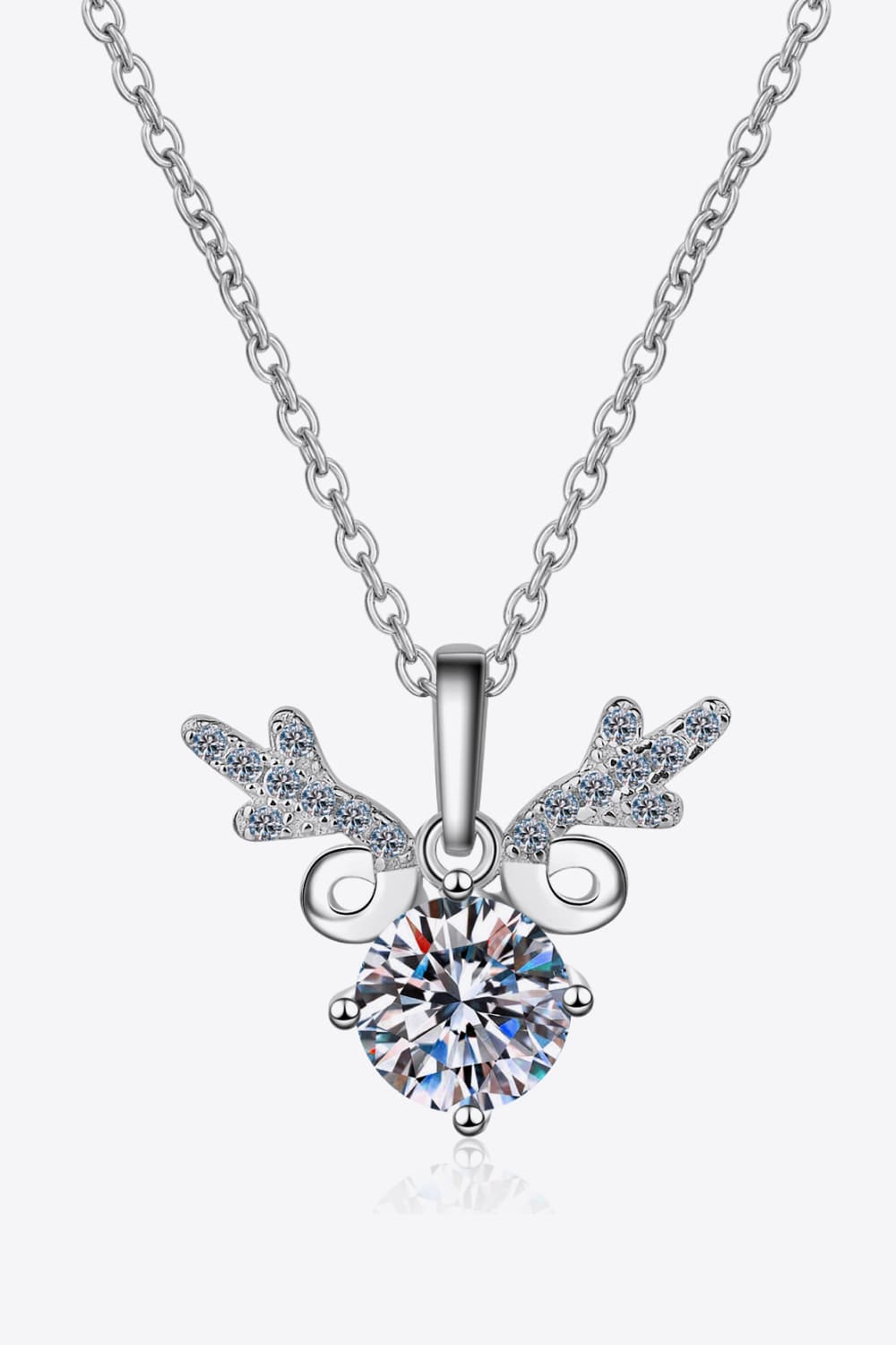 1 Carat Moissanite 925 Sterling Silver Necklace - Admiresty