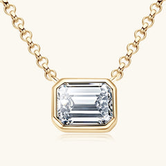 1 Carat Moissanite 925 Sterling Silver Pendant Necklace - Admiresty