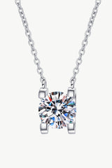 1 Carat Moissanite Chain Necklace - Admiresty