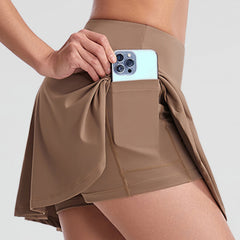 Wide Waistband Sports Skort