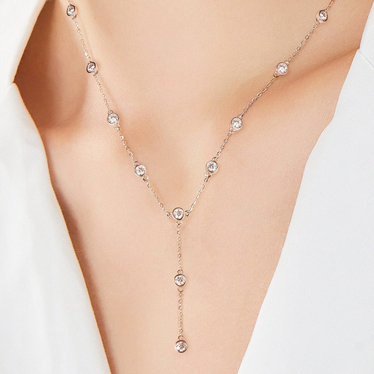 1.1 Carat Moissanite 925 Sterling Silver Necklace - Admiresty