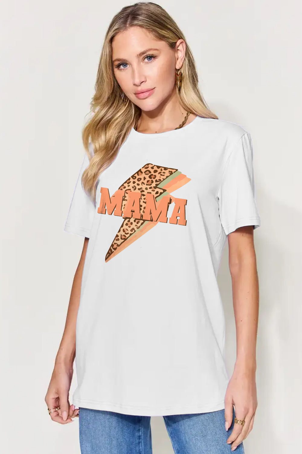 Simply Love Full Size MAMA Round Neck Short Sleeve T-Shirt