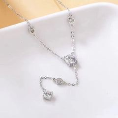 1.5 Carat Moissanite 925 Sterling Silver Necklace - Admiresty