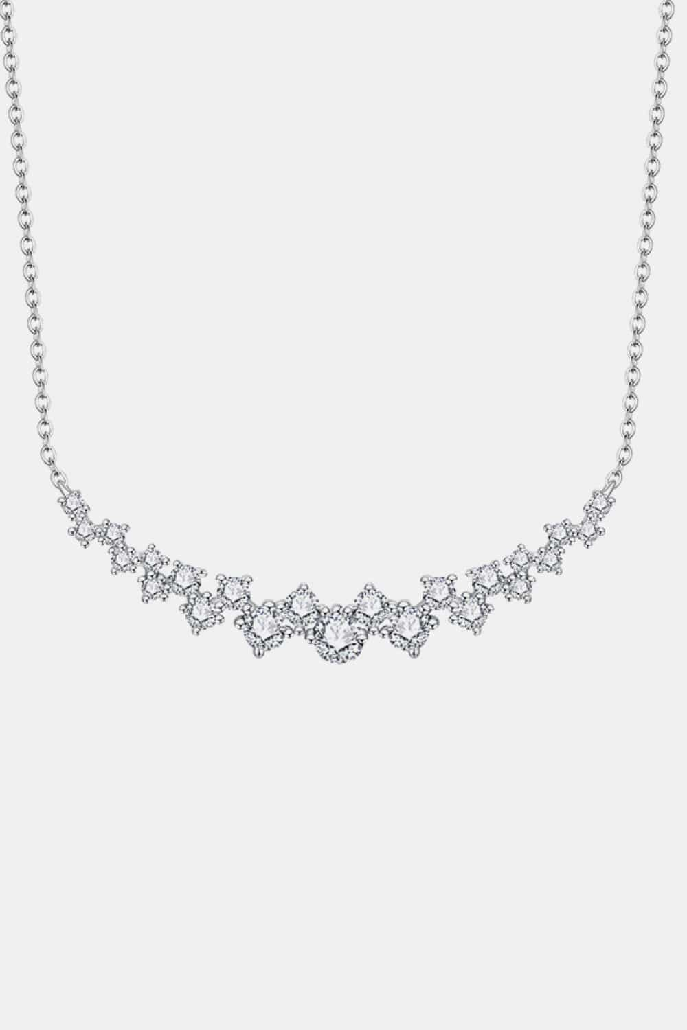 1.64 Carat Moissanite 925 Sterling Silver Necklace - Admiresty