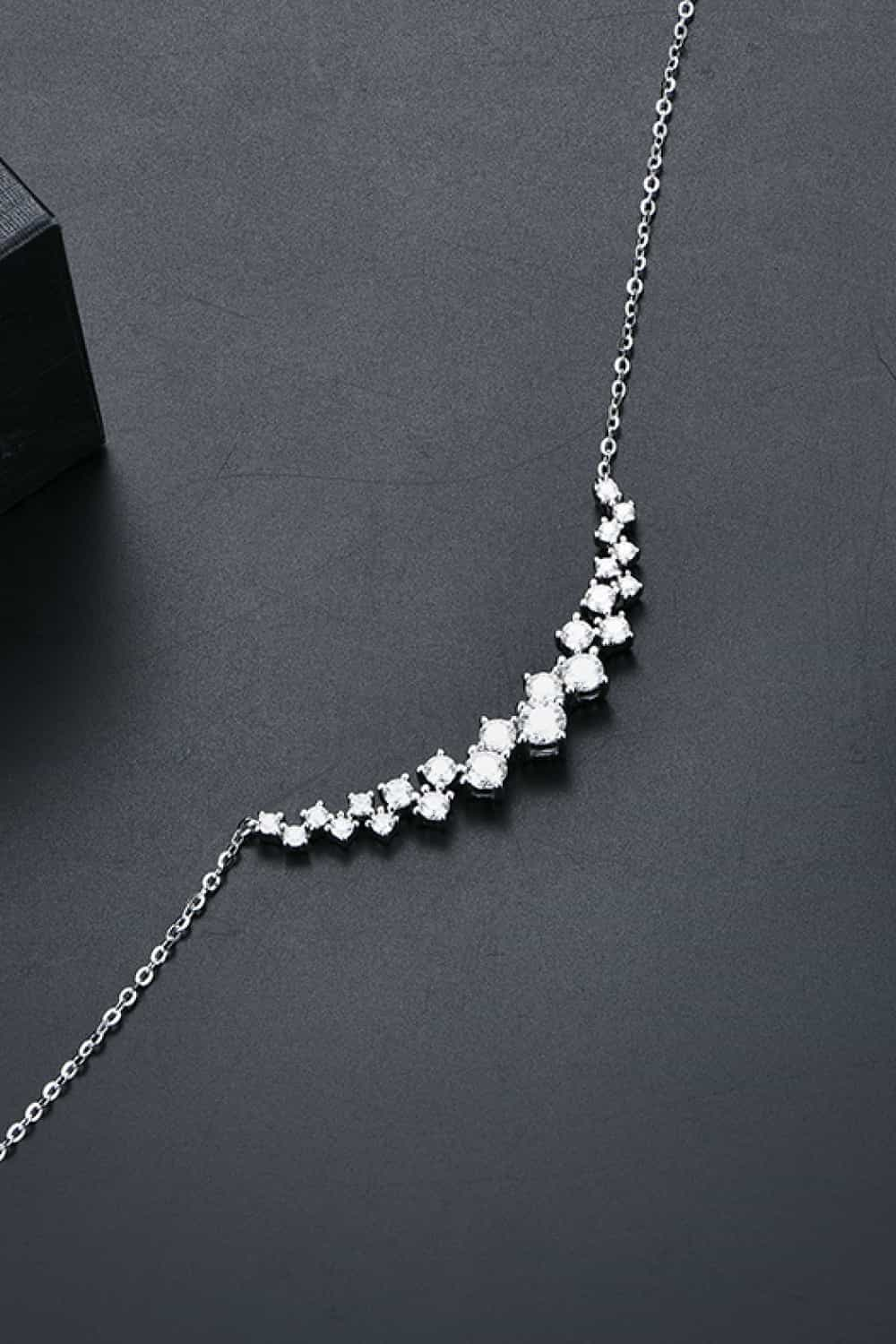 1.64 Carat Moissanite 925 Sterling Silver Necklace - Admiresty