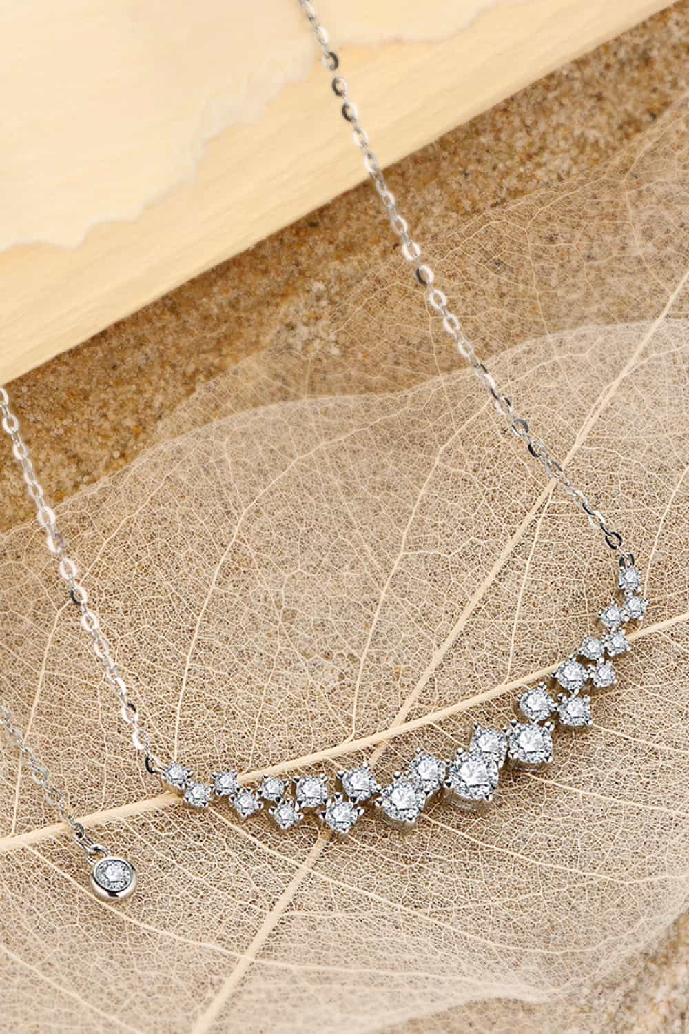 1.64 Carat Moissanite 925 Sterling Silver Necklace - Admiresty