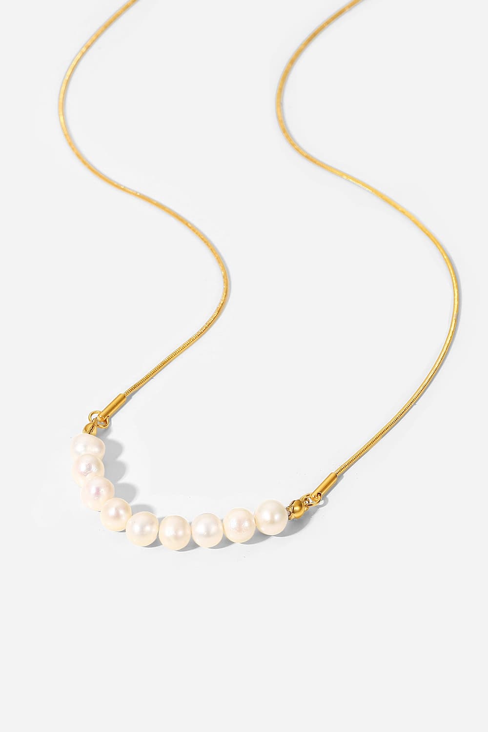 18K Gold - Plated Freshwater Pearl Necklace - Admiresty