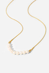 18K Gold - Plated Freshwater Pearl Necklace - Admiresty