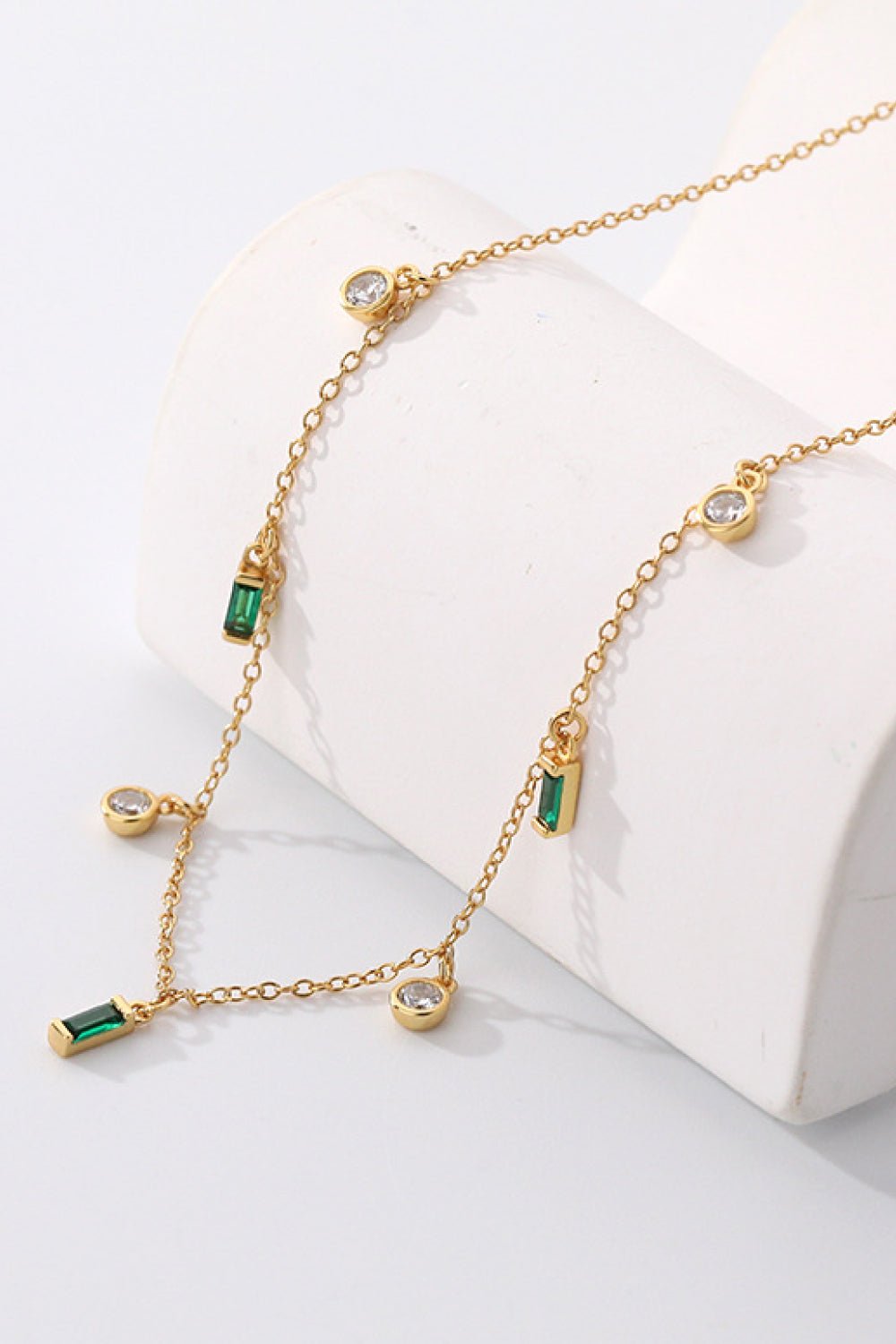 18K Gold Plated Multi - Charm Chain Necklace - Admiresty