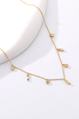 18K Gold Plated Multi - Charm Chain Necklace - Admiresty