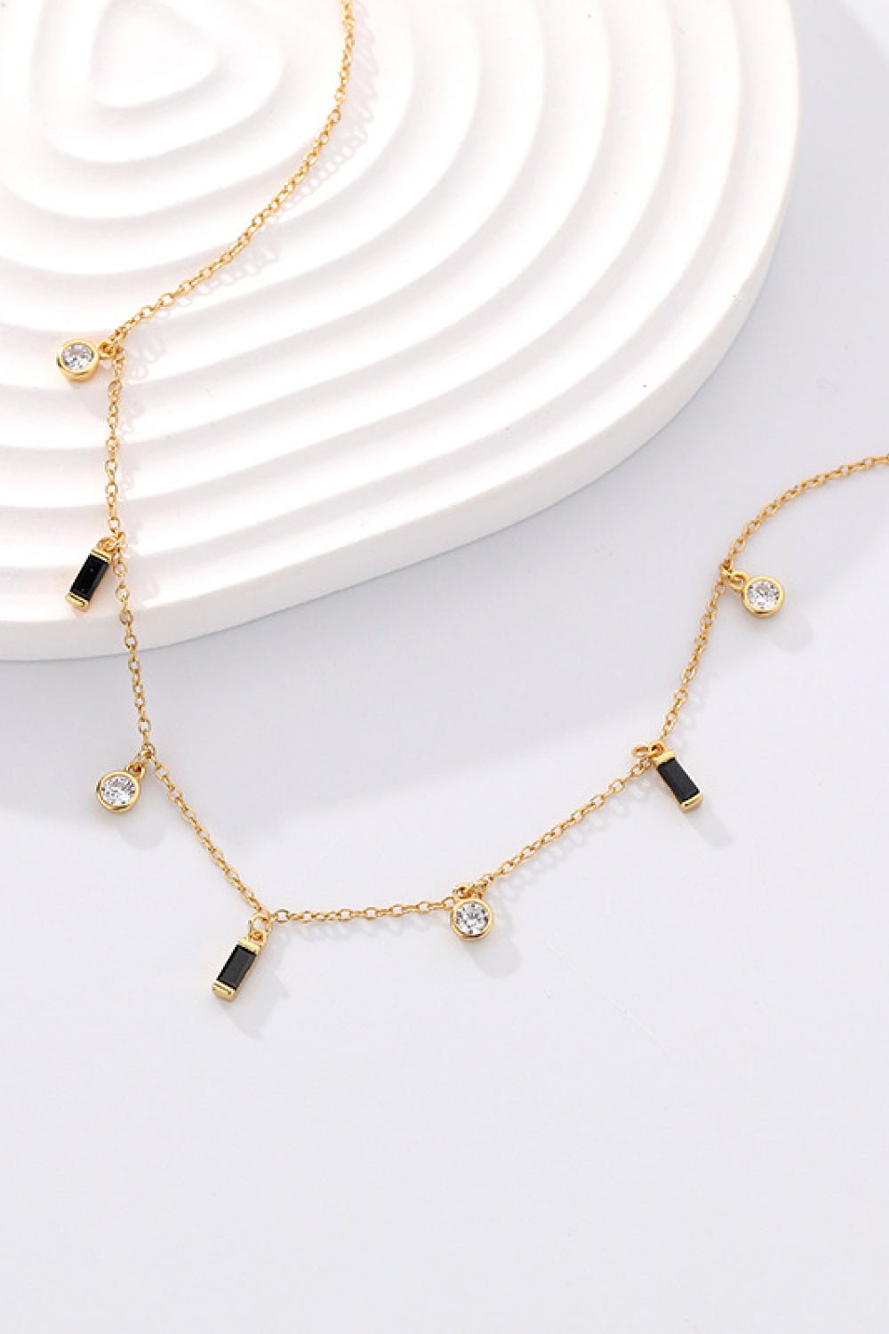 18K Gold Plated Multi - Charm Chain Necklace - Admiresty