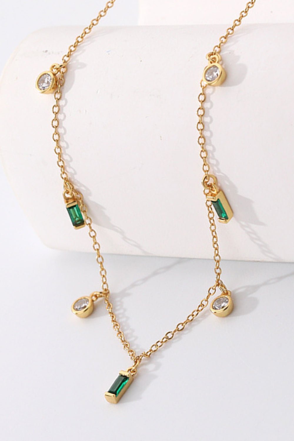 18K Gold Plated Multi - Charm Chain Necklace - Admiresty