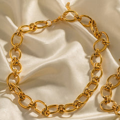 18K Gold - Plated Stainless Steel Necklace - Admiresty