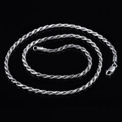 19.7" Snake Chain 925 Sterling Silver Necklace - Admiresty