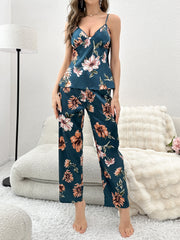 Plunge Cami and Pants Lounge Set