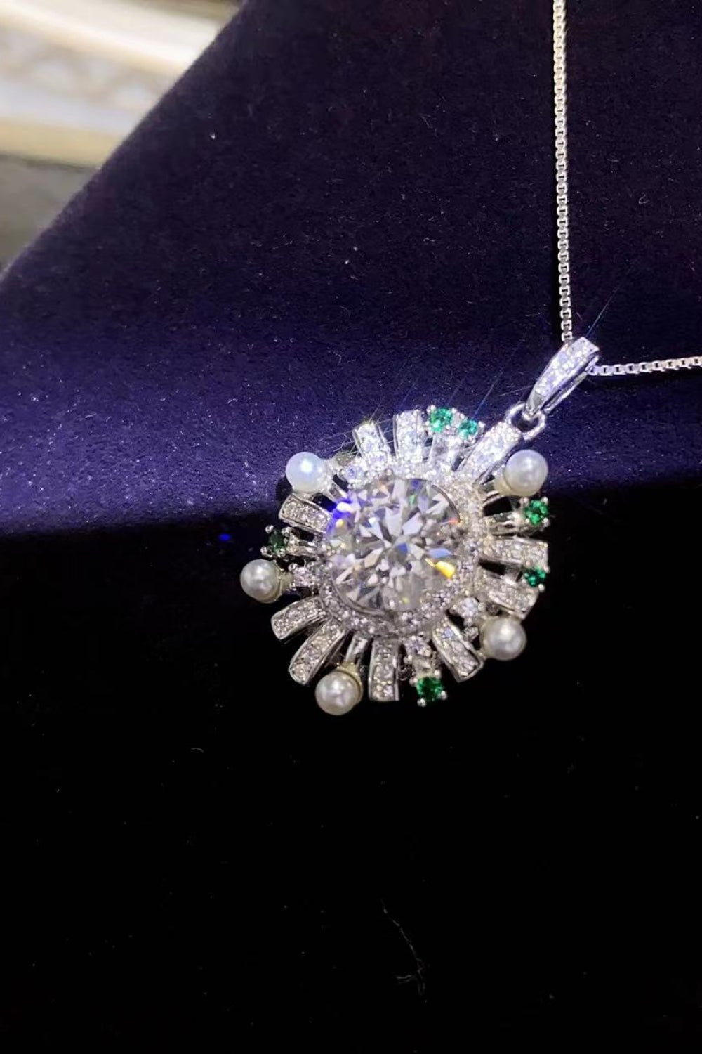 2 Carat Moissanite 925 Sterling Silver Necklace - Admiresty