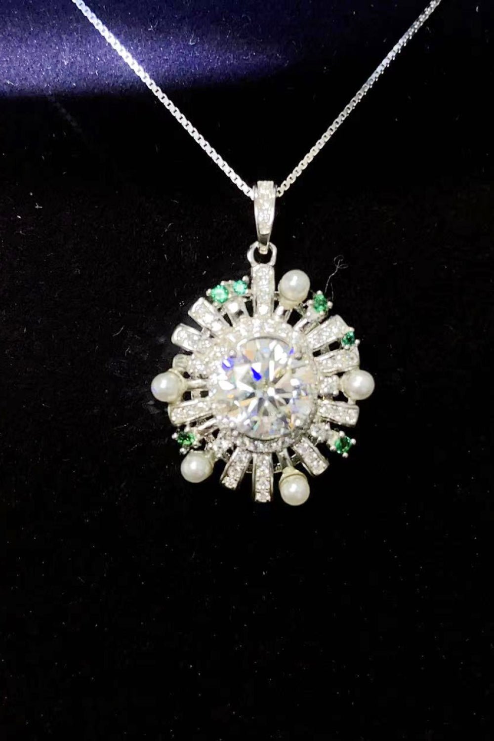 2 Carat Moissanite 925 Sterling Silver Necklace - Admiresty