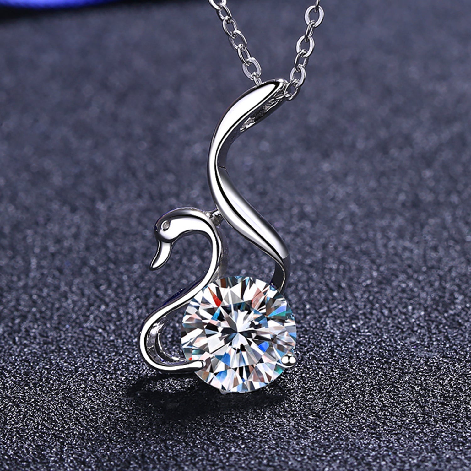 2 Carat Moissanite 925 Sterling Silver Necklace - Admiresty