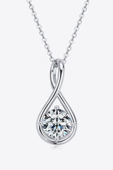 2 Carat Moissanite 925 Sterling Silver Necklace - Admiresty