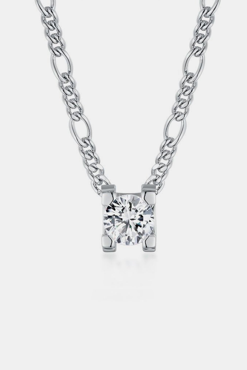 2 Carat Moissanite 925 Sterling Silver Pendant Necklace - Admiresty