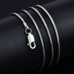 21.7" Snake Chain 925 Sterling Silver Necklace - Admiresty