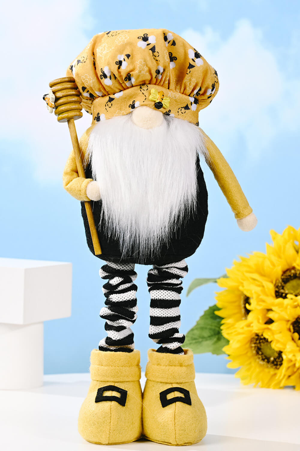 Bee Print Telescopic Leg Gnome