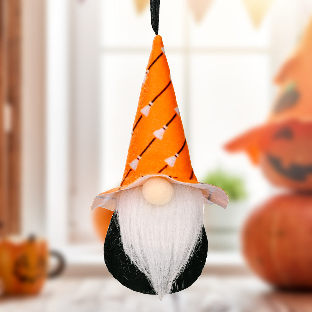 Assorted 2-Piece Halloween Element Gnome Hanging Widgets