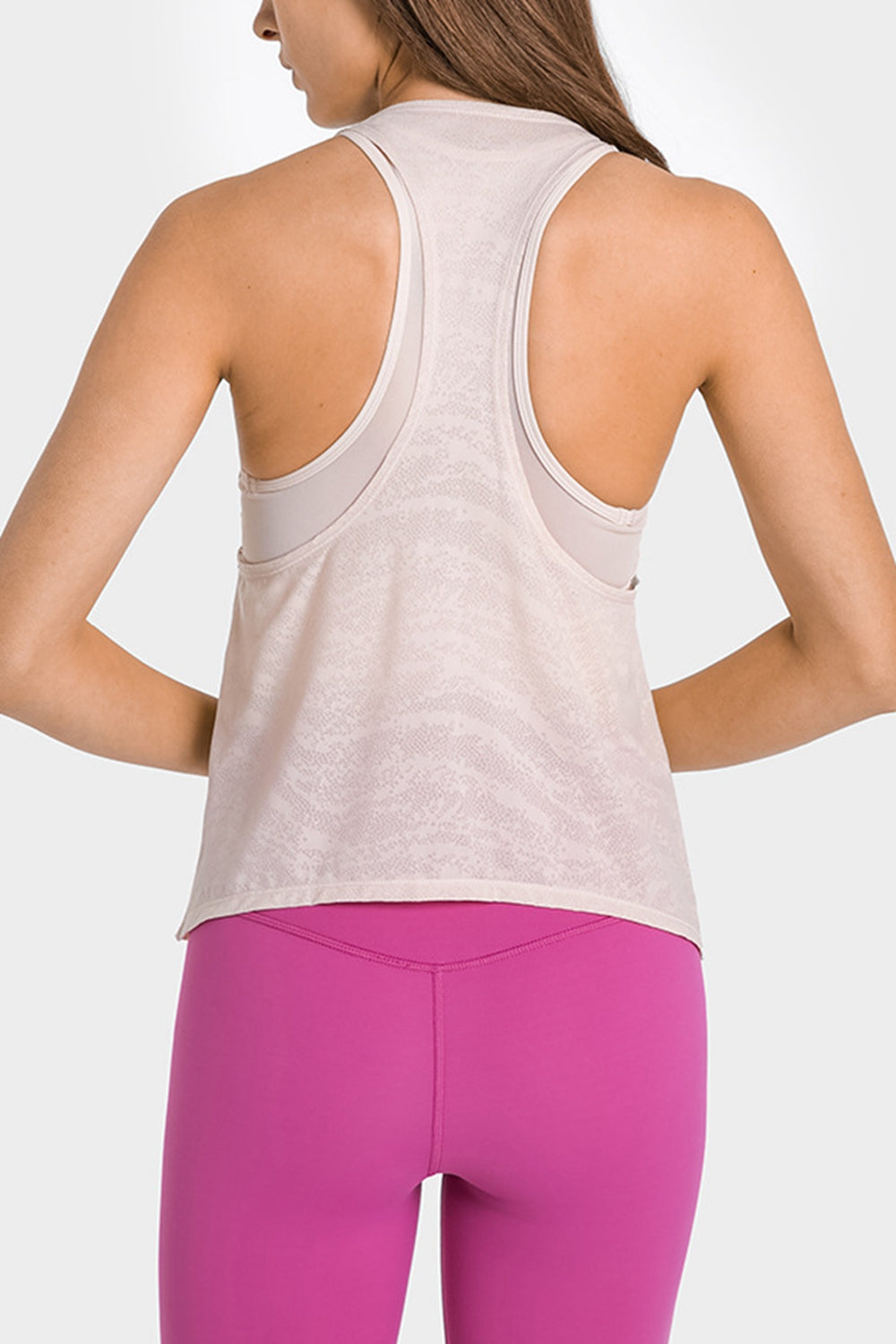 Spliced Mesh Racer Back Tank