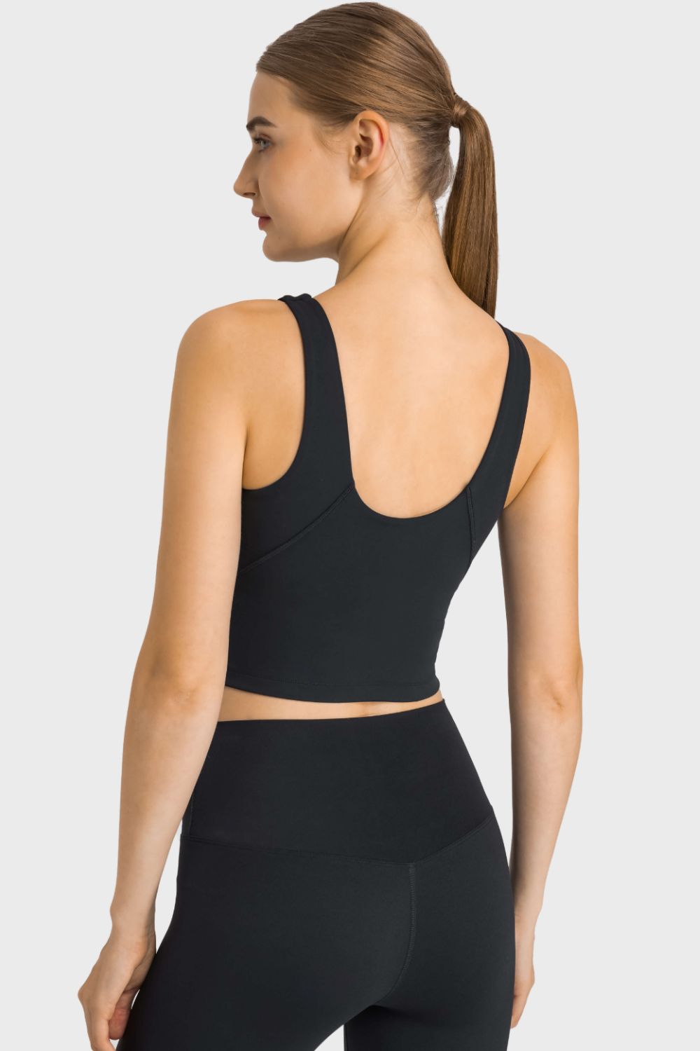 Feel Like Skin Highly Stretchy Cropped Sports Tank