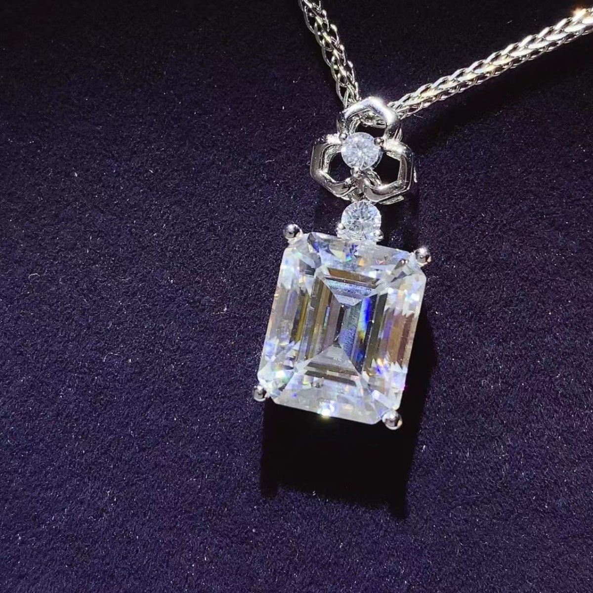 5 Carat Moissanite 925 Sterling Silver Necklace - Admiresty