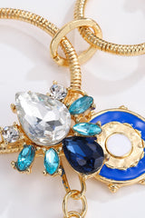 5 - Piece Wholesale 18K Gold - Plated Rhinestone Evil Eye Pendant Necklace - Admiresty