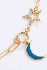 5 - Piece Wholesale Star and Moon Rhinestone Alloy Necklace - Admiresty