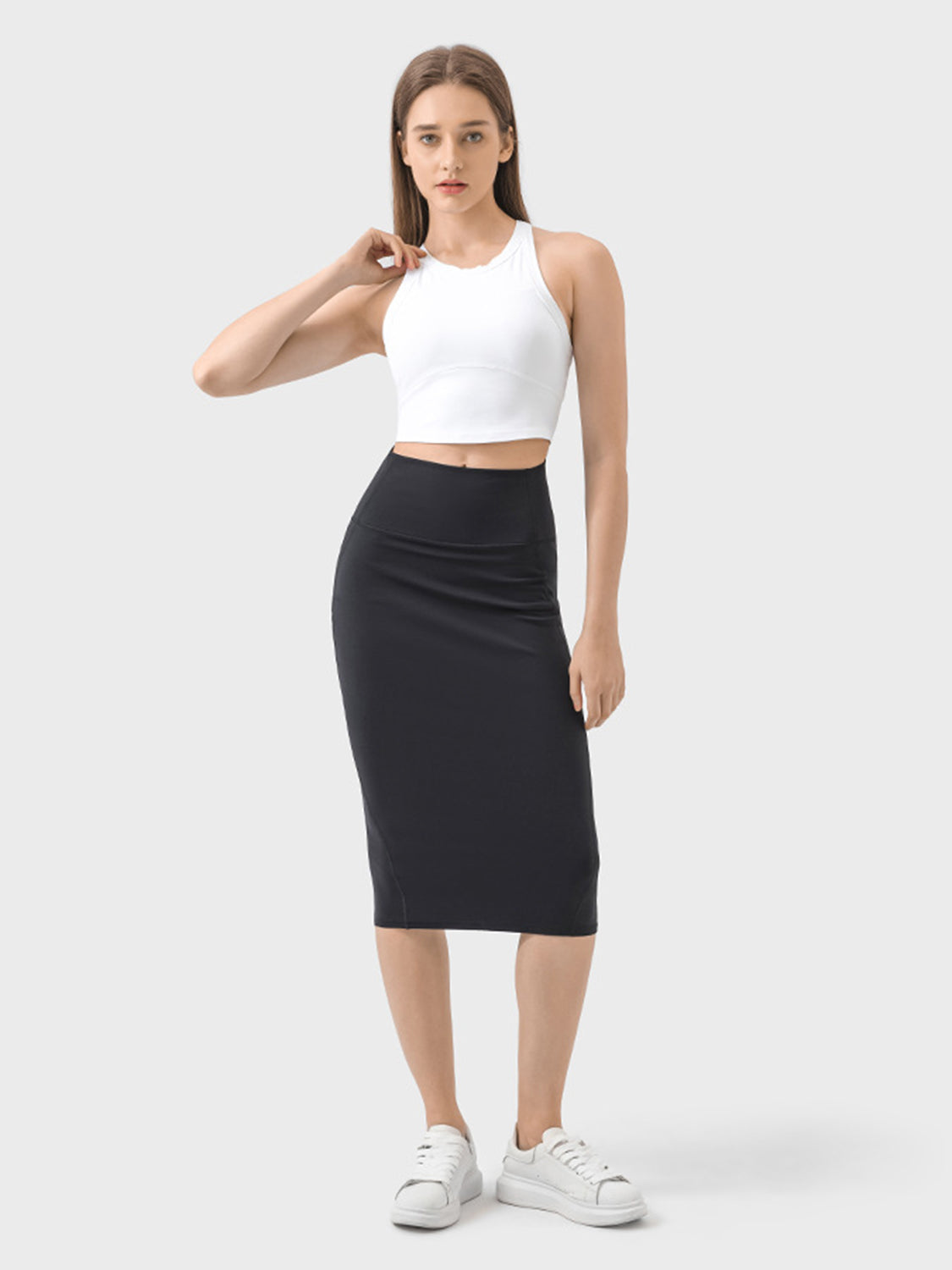 Slit Wrap Active Skirt