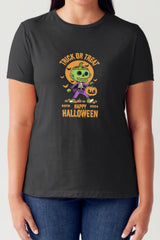 Simply Love Full Size TRICK OR TREAT Round Neck Short Sleeve Tubular T-Shirt