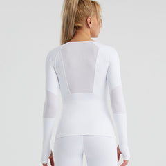 Long Sleeve Round Neck Sports Top