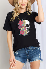 Simply Love Full Size Skull Graphic Cotton T-Shirt