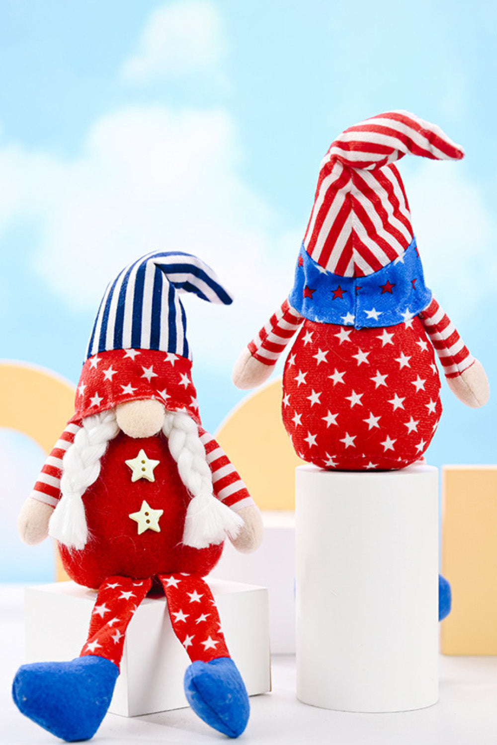 2-Piece Independence Day Pointed Hat Decor Gnomes