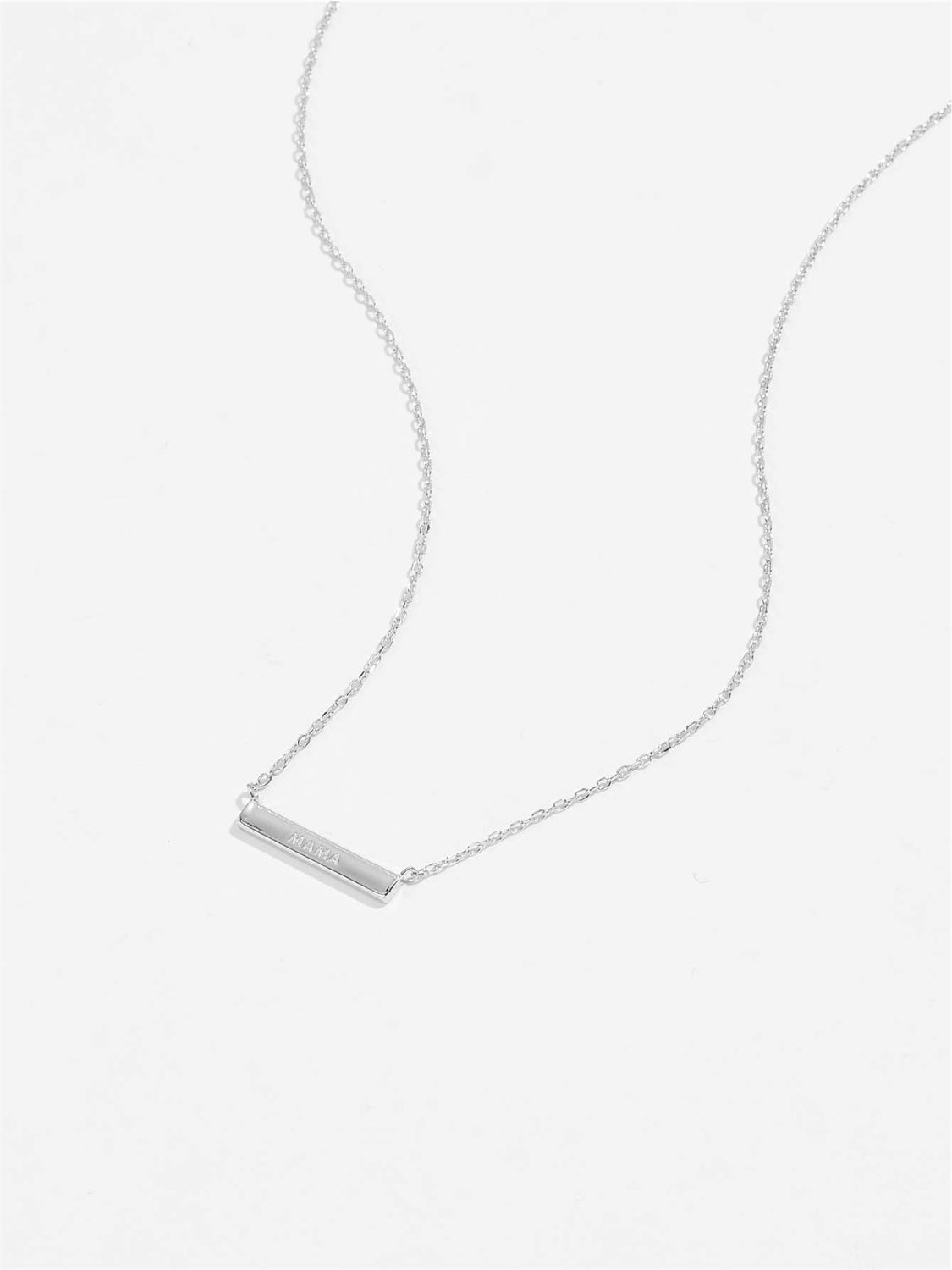 925 Sterling Silver Bar Necklace - Admiresty