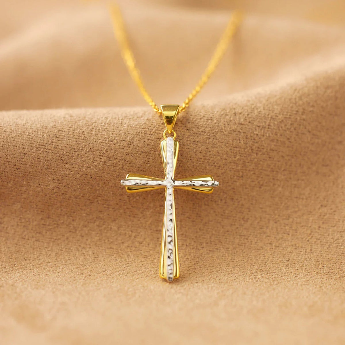 925 Sterling Silver Cross Pendant Necklace - Admiresty