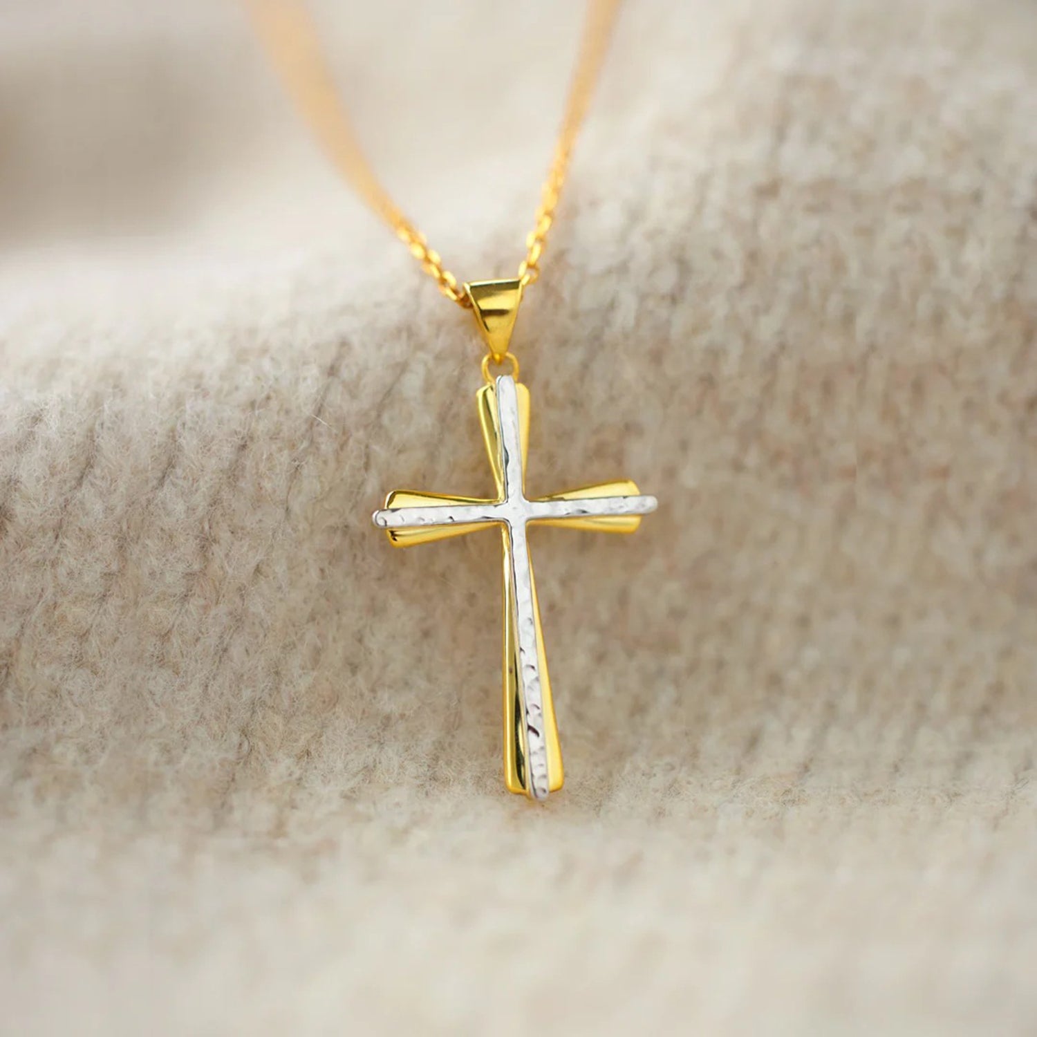 925 Sterling Silver Cross Pendant Necklace - Admiresty