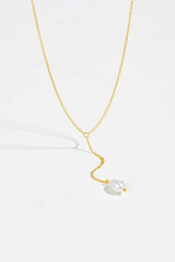 925 Sterling Silver Freshwater Pearl Necklace - Admiresty